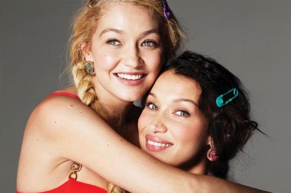 Белла и Джиджи Хадид снялись в новой кампании Versace, посвященной сестринству